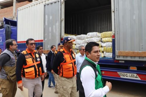 Indeci entrega más de 128 toneladas de ayuda humanitaria al Gore Huánuco